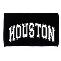 Houston Texas Tx Varsity Style White Font Microfiber Hand Towel