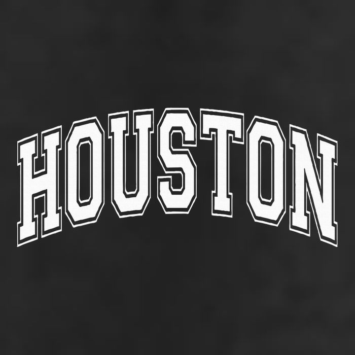 Houston Texas Tx Varsity Style White Font Microfiber Hand Towel