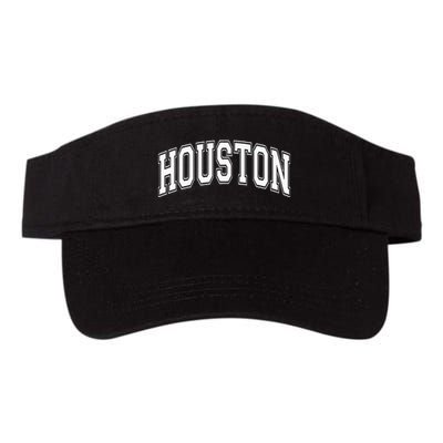 Houston Texas Tx Varsity Style White Font Visor