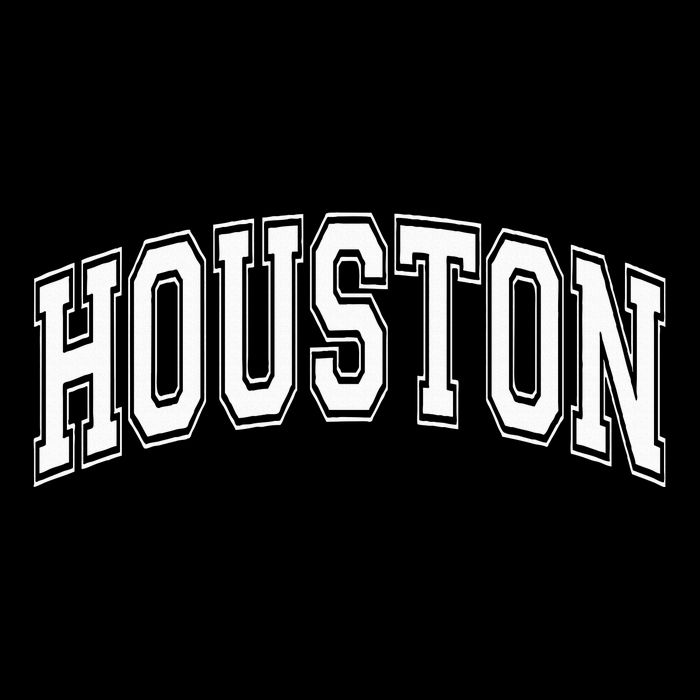 Houston Texas Tx Varsity Style White Font Kids Sweatshirt