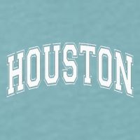 Houston Texas Tx Varsity Style White Font Sueded Cloud Jersey T-Shirt