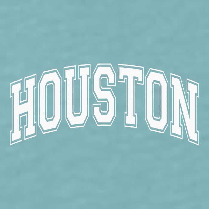 Houston Texas Tx Varsity Style White Font Sueded Cloud Jersey T-Shirt