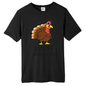 Happy Thanksgiving Turkey Happy Turkey Day Gobble Turkey Gift Tall Fusion ChromaSoft Performance T-Shirt