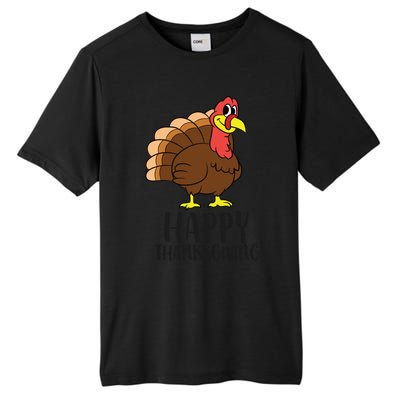 Happy Thanksgiving Turkey Happy Turkey Day Gobble Turkey Gift Tall Fusion ChromaSoft Performance T-Shirt