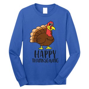 Happy Thanksgiving Turkey Happy Turkey Day Gobble Turkey Gift Long Sleeve Shirt