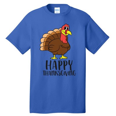 Happy Thanksgiving Turkey Happy Turkey Day Gobble Turkey Gift Tall T-Shirt