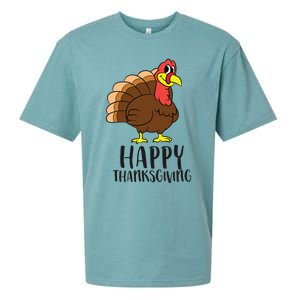 Happy Thanksgiving Turkey Happy Turkey Day Gobble Turkey Gift Sueded Cloud Jersey T-Shirt