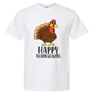 Happy Thanksgiving Turkey Happy Turkey Day Gobble Turkey Gift Garment-Dyed Heavyweight T-Shirt