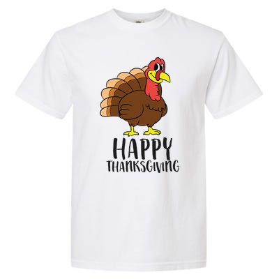 Happy Thanksgiving Turkey Happy Turkey Day Gobble Turkey Gift Garment-Dyed Heavyweight T-Shirt