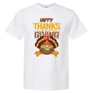 Happy Thanksgiving Turkey Pie Holiday Garment-Dyed Heavyweight T-Shirt