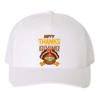 Happy Thanksgiving Turkey Pie Holiday Yupoong Adult 5-Panel Trucker Hat