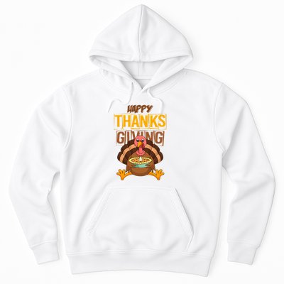 Happy Thanksgiving Turkey Pie Holiday Hoodie