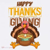 Happy Thanksgiving Turkey Pie Holiday Tall T-Shirt