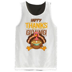 Happy Thanksgiving Turkey Pie Holiday Mesh Reversible Basketball Jersey Tank