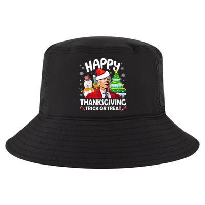 Happy Thanksgiving Trick Or Treat Joe Biden Santa Christmas Cool Comfort Performance Bucket Hat