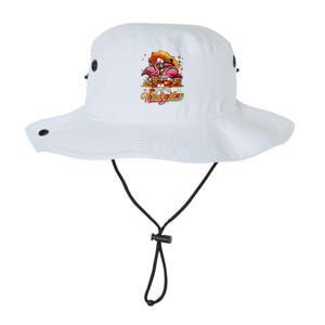 Happy Thanksgiving Two Cute Flamingos With Nurse Job Tools Legacy Cool Fit Booney Bucket Hat