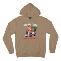 How The Trump Saved Christmas Funny Trumps 2024 Hoodie