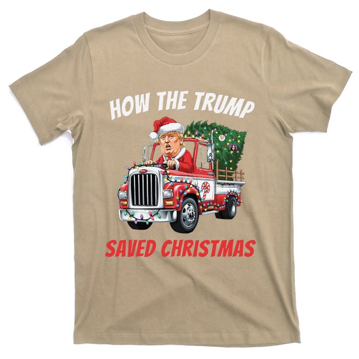 How The Trump Saved Christmas Funny Trumps 2024 T-Shirt