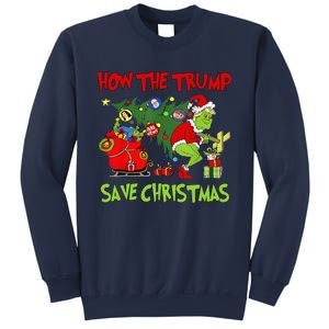 How The Trump Saved Christmas Funny Trump Christmas 2024 Sweatshirt