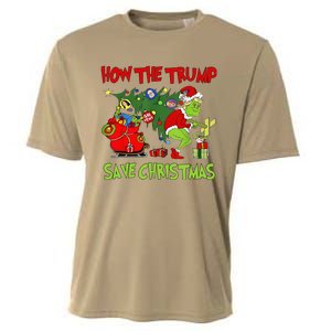 How The Trump Saved Christmas Funny Trump Christmas 2024 Cooling Performance Crew T-Shirt