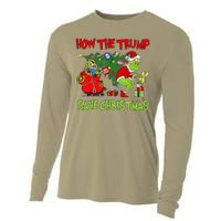 How The Trump Saved Christmas Funny Trump Christmas 2024 Cooling Performance Long Sleeve Crew