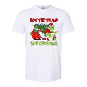 How The Trump Saved Christmas Funny Trump Christmas 2024 Softstyle CVC T-Shirt