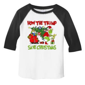 How The Trump Saved Christmas Funny Trump Christmas 2024 Toddler Fine Jersey T-Shirt