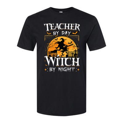 Halloween Teacher Transformation Daytime Educator Nighttime Sorceress Softstyle CVC T-Shirt