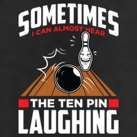 Hear The Ten Pin Laughing Funny Bowler & Bowling Adult Drive Performance Visor
