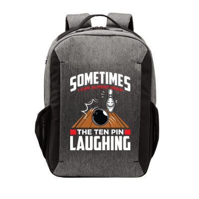 Hear The Ten Pin Laughing Funny Bowler & Bowling Vector Backpack