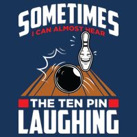 Hear The Ten Pin Laughing Funny Bowler & Bowling Cool Comfort Performance Bucket Hat