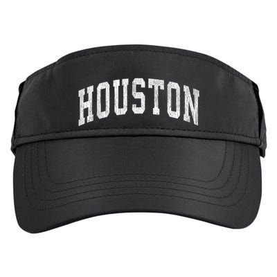 Houston Texas Tx Vintage Athletic Sports Design Adult Drive Performance Visor