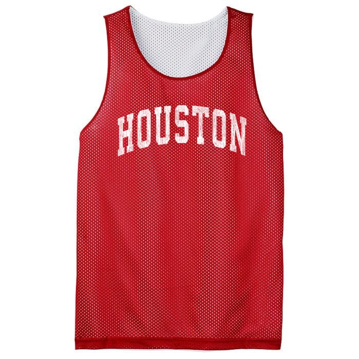 Houston Texas Tx Vintage Athletic Sports Design Mesh Reversible Basketball Jersey Tank