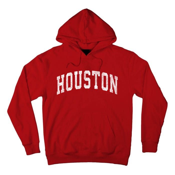 Houston Texas Tx Vintage Athletic Sports Design Tall Hoodie