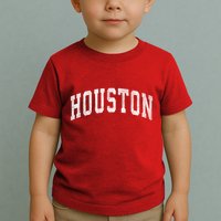 Houston Texas Tx Vintage Athletic Sports Design Toddler T-Shirt