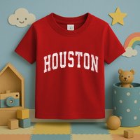 Houston Texas Tx Vintage Athletic Sports Design Toddler T-Shirt