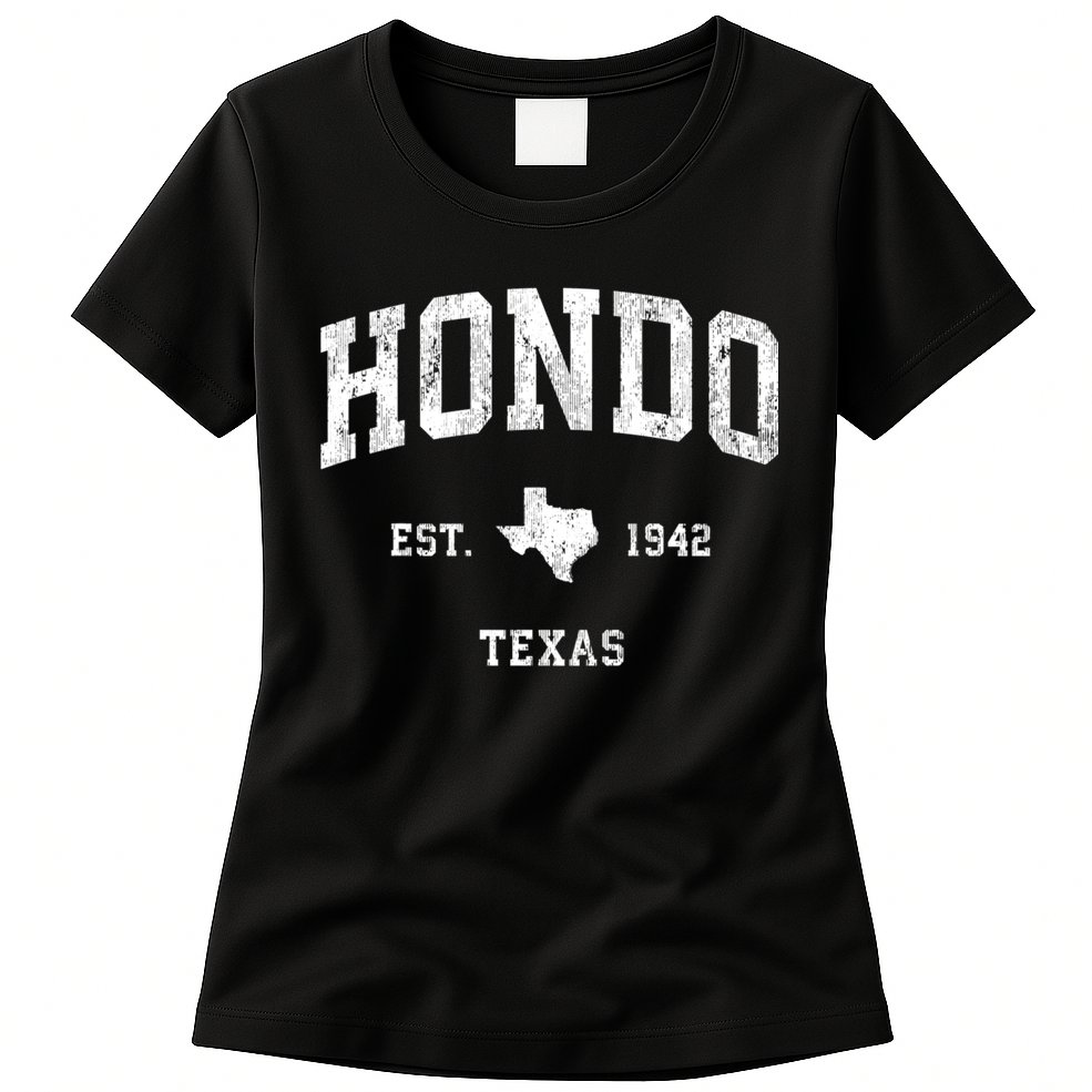 Hondo Texas Tx Vintage Athletic Womens T-Shirt