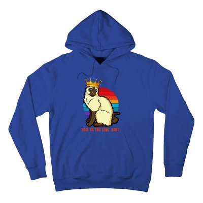 Hail To The King Baby Siamese Cat Wearing Crown Hoodie