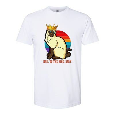 Hail To The King Baby Siamese Cat Wearing Crown Softstyle® CVC T-Shirt