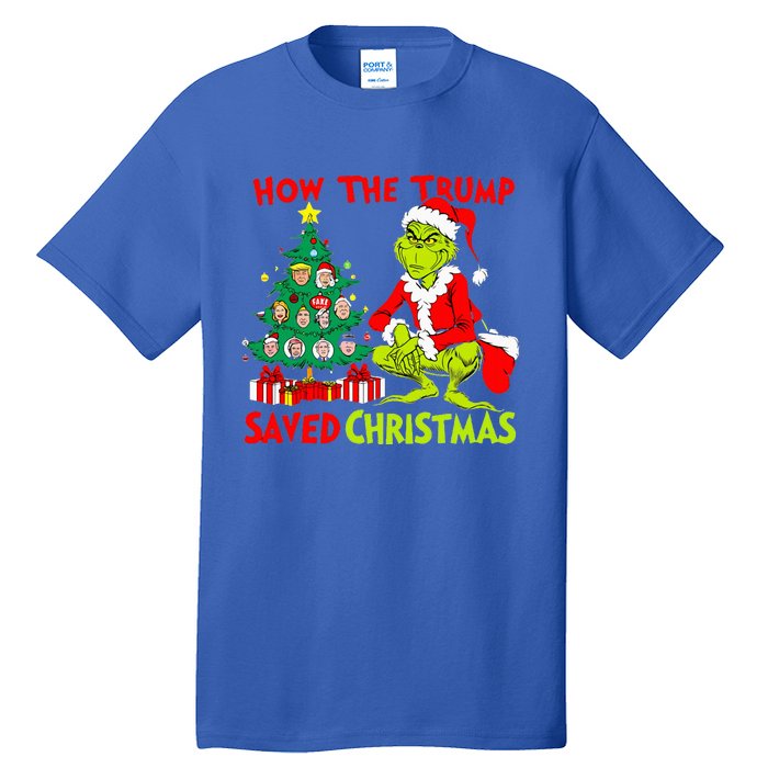 How The Trump Saved Christmas Trump Christmas 2024 Tall T-Shirt