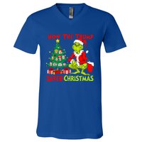 How The Trump Saved Christmas Trump Christmas 2024 V-Neck T-Shirt