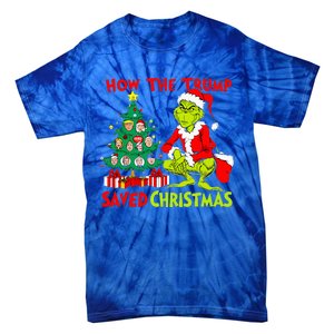 How The Trump Saved Christmas Trump Christmas 2024 Tie-Dye T-Shirt