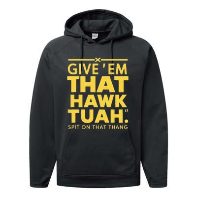 Hawk Tuah T Performance Fleece Hoodie