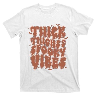 Halloween Thick Thighs Spooky Vibes T-Shirt