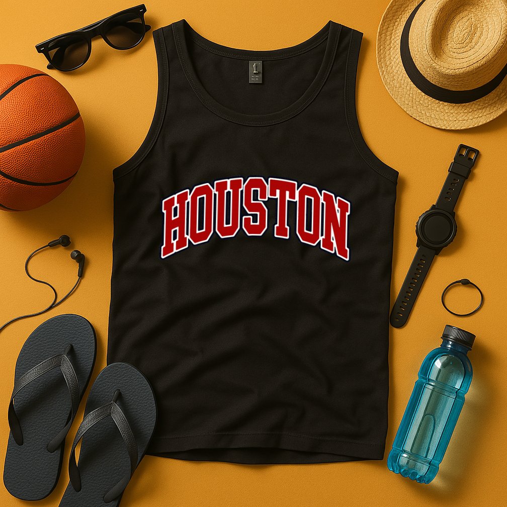 Houston Texas Throwback Design Print Htown Classic Tank Top