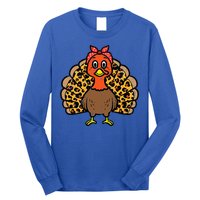 Happy Thanksgiving Turkey Bandana Fall Mom Long Sleeve Shirt