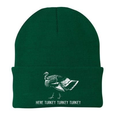 Here Turkey Turkey TurkeyTurkey Hunting Season Gift Knit Cap Winter Beanie