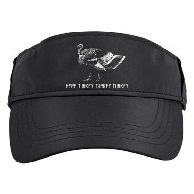 Here Turkey Turkey TurkeyTurkey Hunting Season Gift Adult Drive Performance Visor