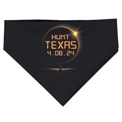 Hunt Texas Tx Total Solar Eclipse April 8 2024 48 USA-Made Doggie Bandana