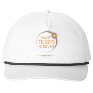 Hunt Texas Tx Total Solar Eclipse April 8 2024 48 Snapback Five-Panel Rope Hat